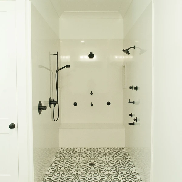 Tile shower